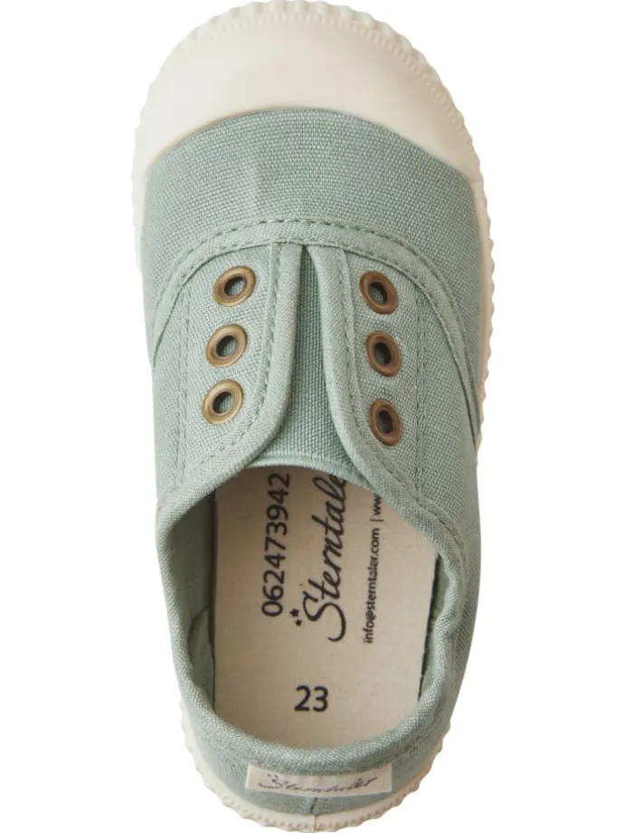 Sneaker uni in grün