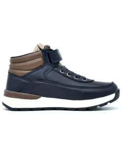 Sneakers "Ascot" in Dunkelblau/ Braun