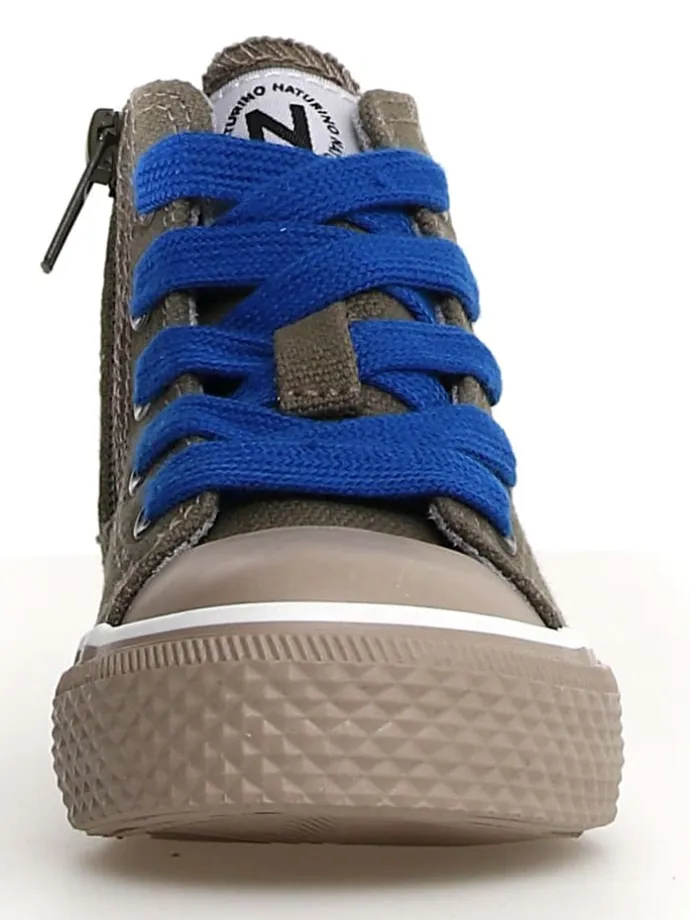 Sneakers "Cipria" in Khaki/ Blau