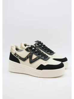 Sneakers in Beige/ Schwarz