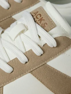 Sneakers in Beige/ Weiß