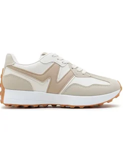 Sneakers in Beige/ Weiß