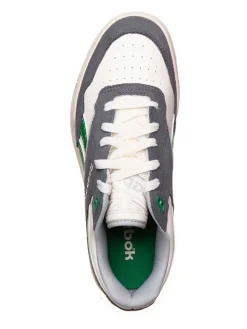 Sneakers in Creme/ Anthrazit/ Grün