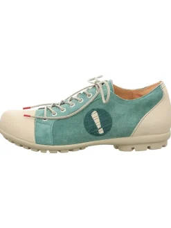 Sneakers in Creme/ Türkis