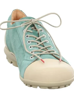 Sneakers in Creme/ Türkis