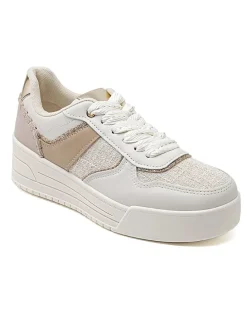 Sneakers in Creme/ Weiß/ Beige