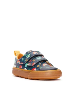 Sneakers in Dunkelblau/ Bunt