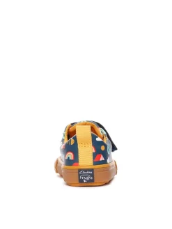 Sneakers in Dunkelblau/ Bunt