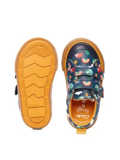 Sneakers in Dunkelblau/ Bunt