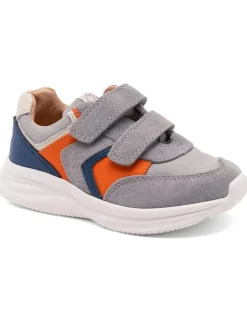 Sneakers in Grau/ Blau/ Orange