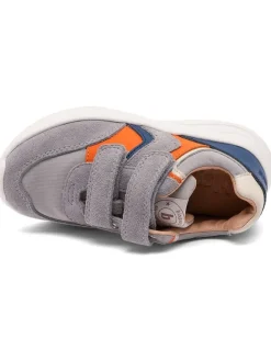 Sneakers in Grau/ Blau/ Orange