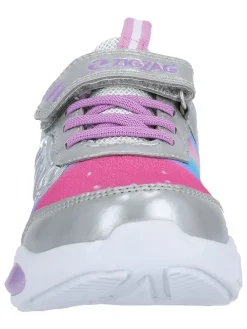 Sneakers in Silber/ Bunt