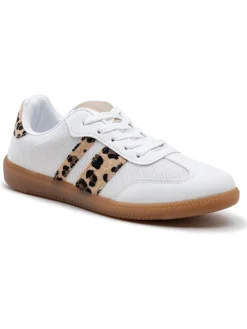 Sneakers in Weiß/ Braun