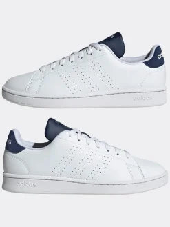 Sneakers in Weiß/ Dunkelblau