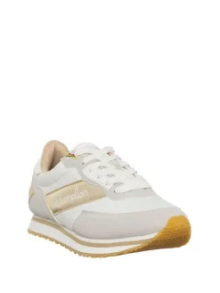 Sneakers in Weiß/ Grau/ Gold