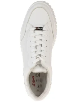 Sneakers in Weiß/ Silber