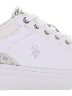 Sneakers in Weiß/ Silber