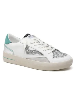 Sneakers in Weiß/ Silber