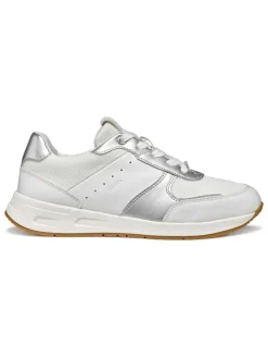 Sneakers in Weiß/ Silber