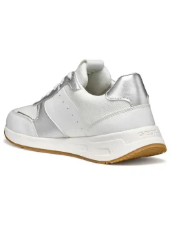 Sneakers in Weiß/ Silber