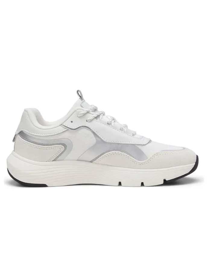 Sneakers "Leila" in Weiß/ Silber