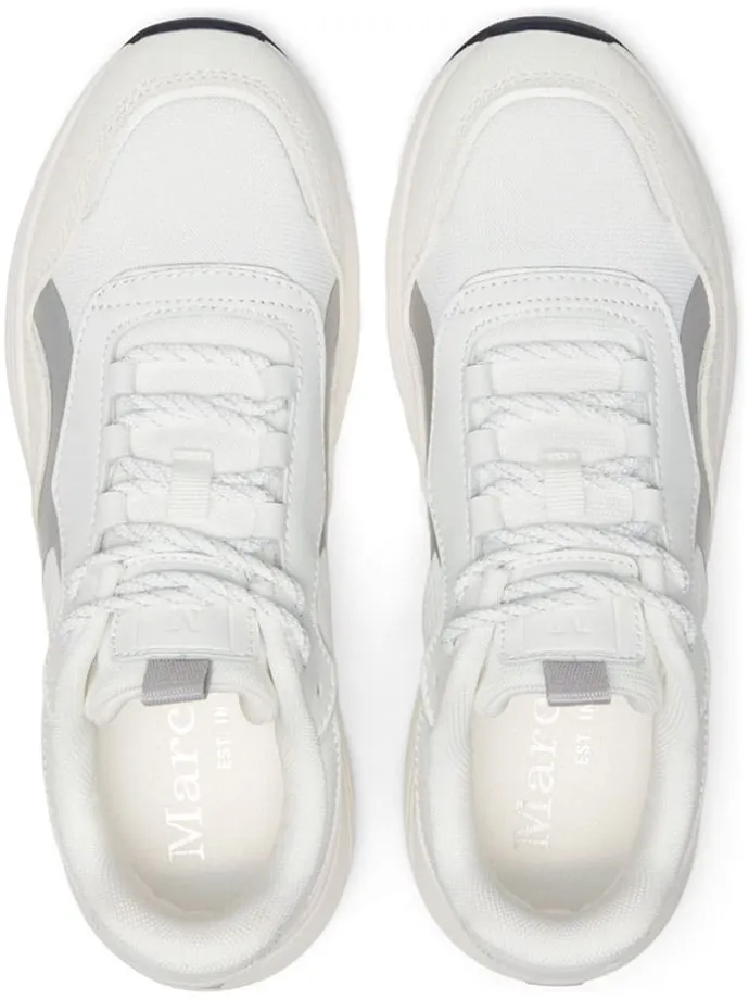 Sneakers "Leila" in Weiß/ Silber