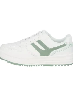 Sneakers Low in white moss green