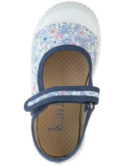 Spangenballerinas in Blau