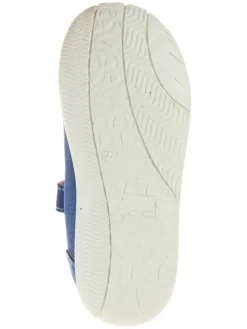 Spangenballerinas in Blau