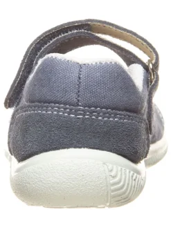 Spangenballerinas in Blau