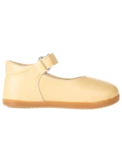 Spangenballerinas in Gelb