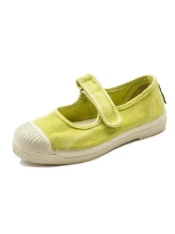 Spangenballerinas in Gelb