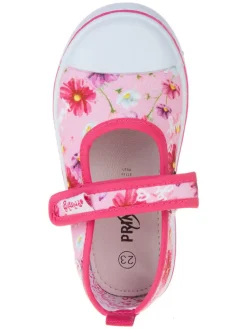 Spangenballerinas in Rosa/ Pink