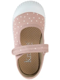 Spangenballerinas in Rosa