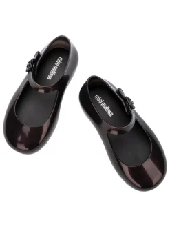 Spangenballerinas in Schwarz