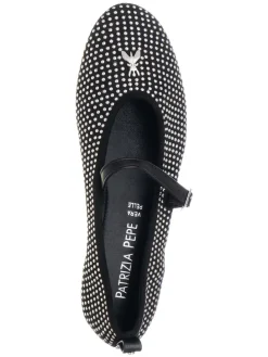 Spangenballerinas in Schwarz