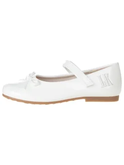 Spangenballerinas in Weiß