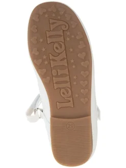 Spangenballerinas in Weiß