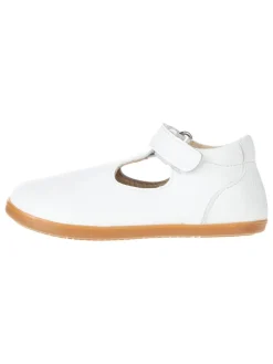 Spangenballerinas in Weiß