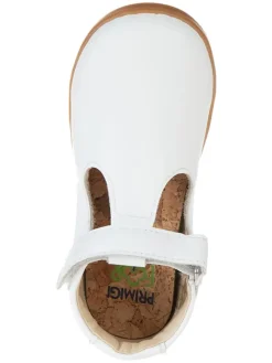 Spangenballerinas in Weiß