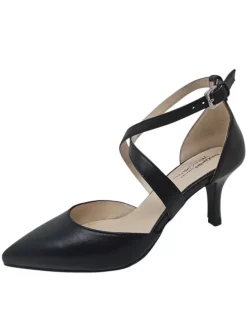 Spangenpump in Schwarz