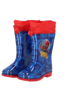 Spiderman Regenstiefel Wasserdichte Outdoor-Gummistiefel in Blau