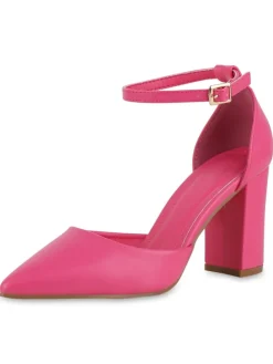 Spitze Pumps Harper in Fuchsia