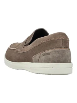 Sportliche Slipper in Beige