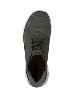 Sportliche Slipper in salbei/moor/nuss/rauch