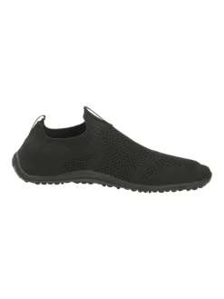 Sportliche Slipper in Schwarz