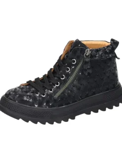 Sportliche Stiefeletten in schwarz