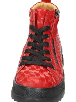 Sportliche Stiefeletten in rot