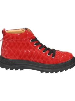 Sportliche Stiefeletten in rot