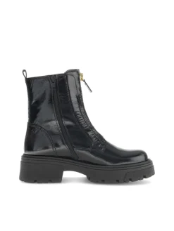 Sportliche Stiefeletten in schwarz